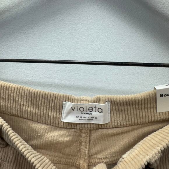 Violeta by Mango Corduroy Pants sz 16 Bootcut Ribbed NEW #H923 - Picture 9 of 9